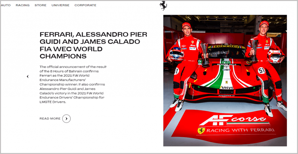 Ferrari drivers after Grand prix win