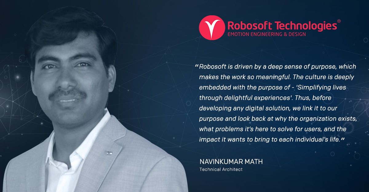 Navin Kumar Math, Senior Software Engineer at Robosoft Technologies Navin Kumar Math, Senior Software Engineer at Robosoft Technologies