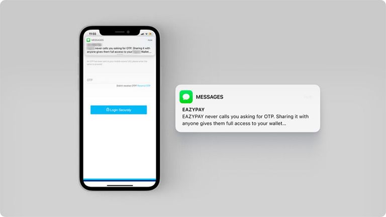 OTP notification for railway pass booking OTP for Railway Pass Booking