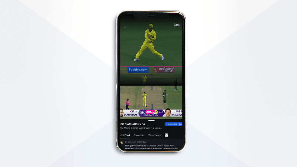 vertical immersive viewing in live sports streaming