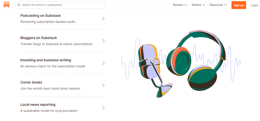 Substack creators hub